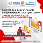 Pengumuman Hasil Ujian Online JARVIS Bersama 2022!